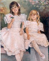 Two Sisters in Lace